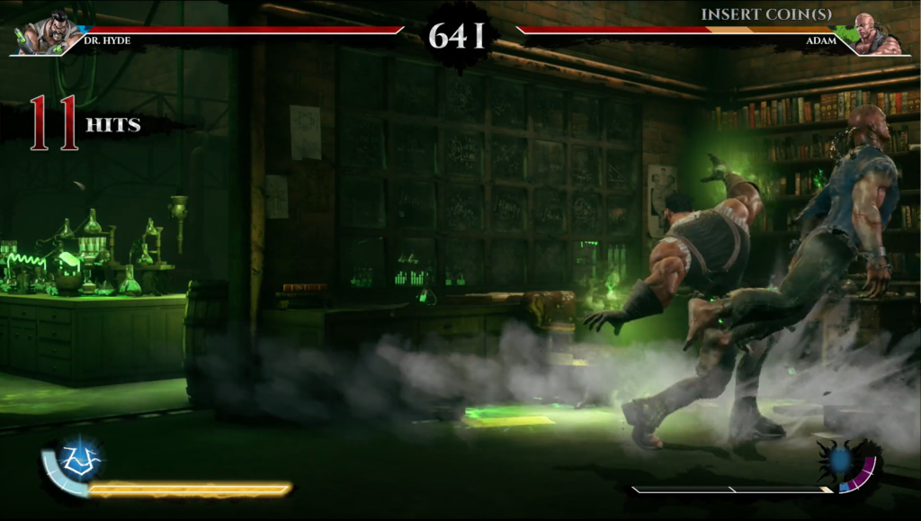 Omen of Sorrow: Arising Chaos gameplay, fight between Dr. Hyde and Adam (Frankenstein's Monster)